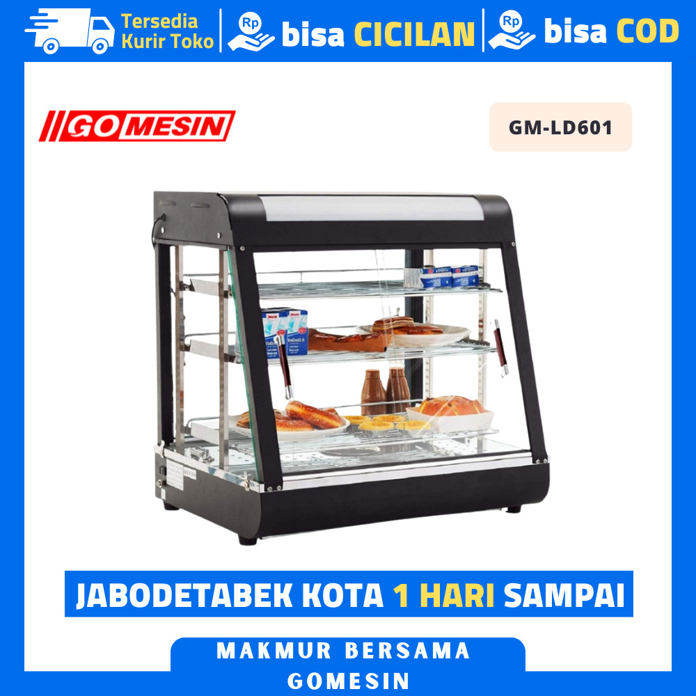 SHOWCASE WARMER FRIED CHICKEN GOMESIN GM-LD601 ETALASE PENGHANGAT MAKANAN AYAM FRIED CHICKEN