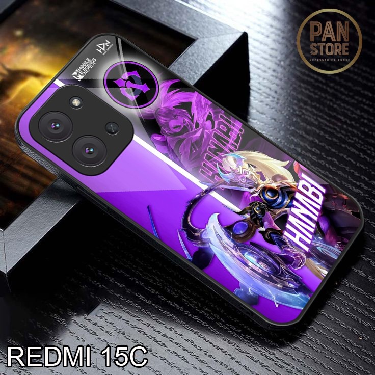 Softcase Glass case Redmi 15C Terbaru 2025 - Case - Softcase Redmi 15C  Mewah Elegant full cover