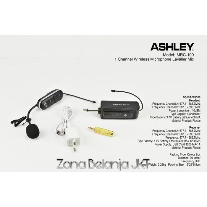 [RANGGA MART] MIC WIRELESS HEADSET BANDO ASHLEY HS 102 2 MIC IMAM MASJID PRESENTASI ORIGINAL - ASHLE