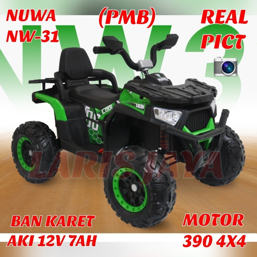 [ BONUS BUKU ] MOTOR ATV ANAK PAKAI AKI MOBIL AKI NUWA NW-31 MAINAN ANAK ATV AKI 12V PMB ATV NUWA NW