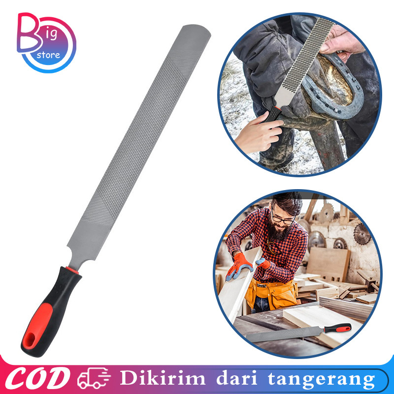 47cm Kikir Kuda Dua Sisi Horseshoe File Sickle Shoeing Tools Kikir Kuku Sapi Alat Perawatan Kuku Kud
