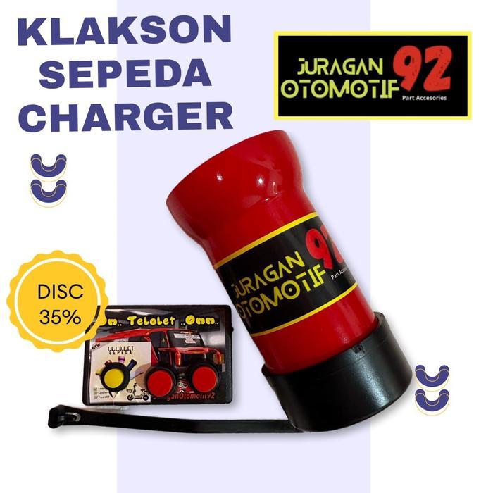 Bel sepada / basuri buat sepeda / Telolet v4 / klakson Telolet Outdoor - SEPEDA TOMBOL MERAH