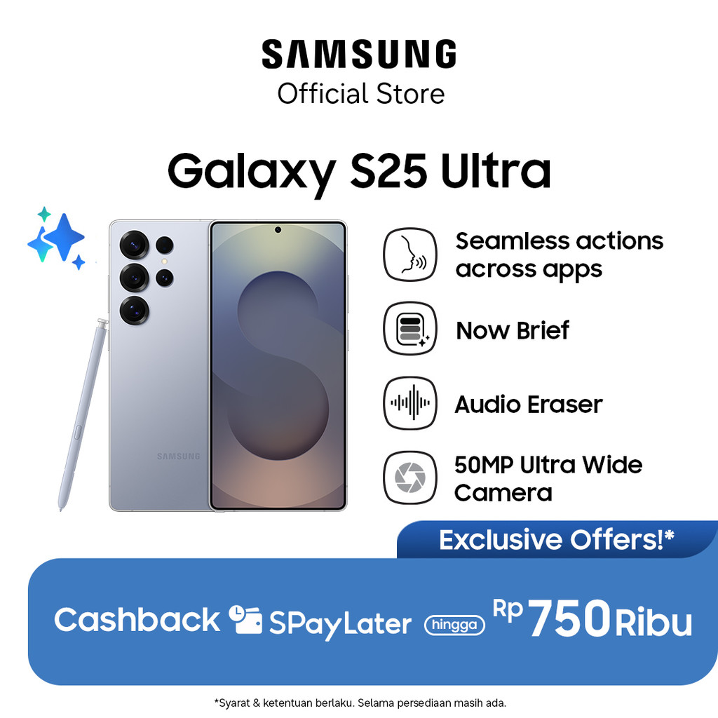 Samsung Galaxy S25 Ultra 12/512GB - Titanium Silverblue, Hp AI, Galaxy AI