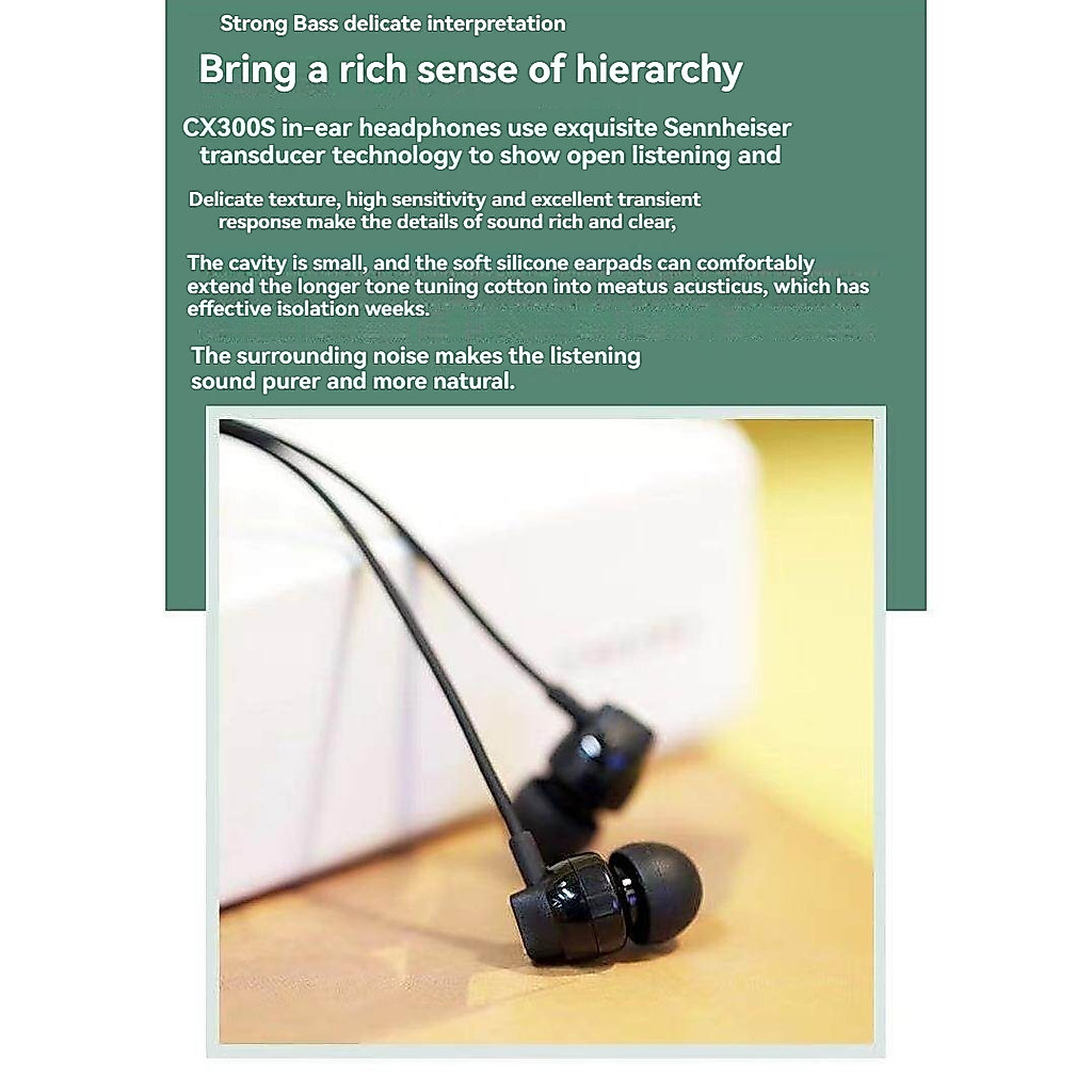 Sennheiser Cx300S In-Ear Bass Music Wired Headphones for Computers, Mobile Phones, and Games