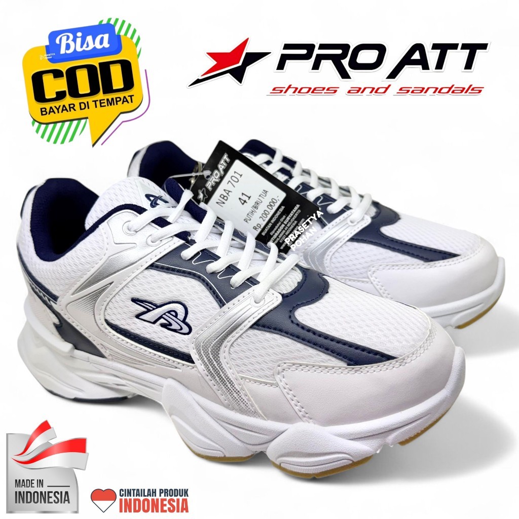 Sepatu Olahraga PRO ATT Pria Sepatu Sneakers Pria PRO ATT Original White