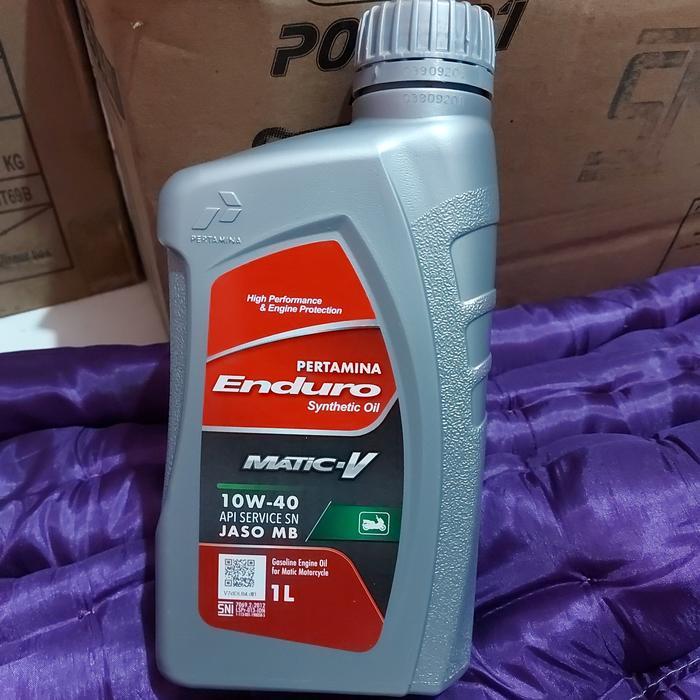 pertamina enduro matic v 10w-40 1Liter . oli matic nmax , aerox , pcx