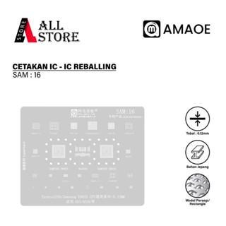 Amaoe SAM 16 Cetakan IC BGA Reballing Stencil For Samsung A53/A536 Exynos1280 E8825 CPU Cetakan IC A
