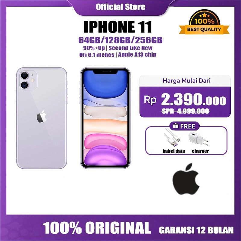 iPhone 11 64GB 128GB WIFI ONLY HP11 second inter mulus like new 100% original