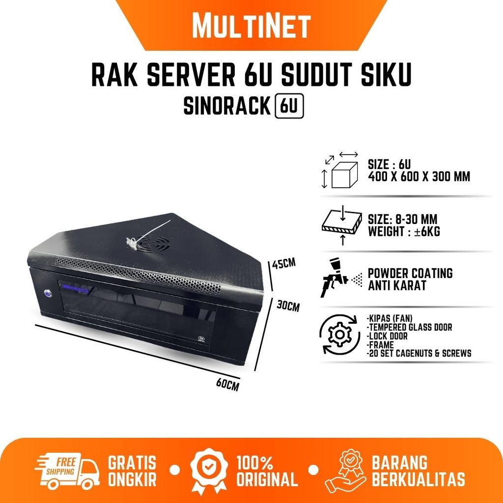 Wall Mount Rack Server Sinorack 6U , Rack Server SIku Type SN-V5406SK