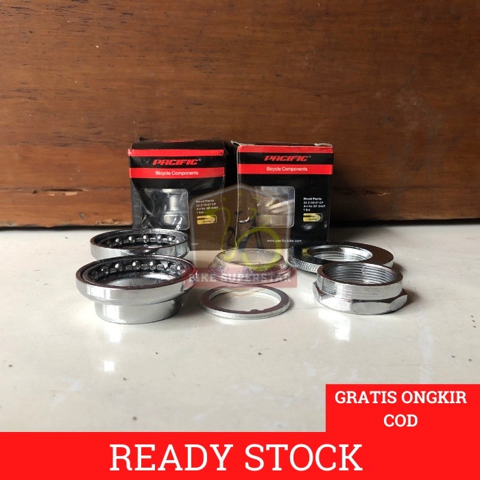 LT Kom Fork Head Part Set Pacific D407 22.2 mm Standar Sepeda BMX Lipat Minion Fixie MTB