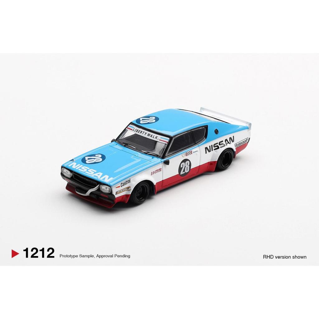 MINI GT 1212 Nissan Skyline Kenmeri Liberty Walk Nissan Racing '75 Concept