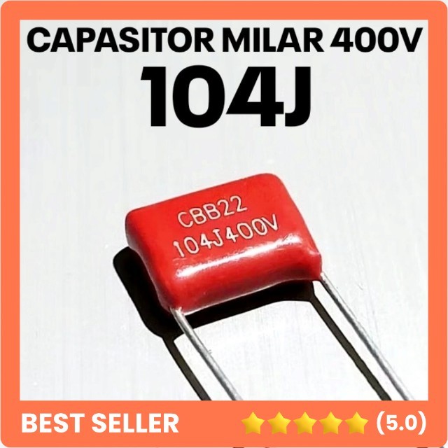 CAPASITOR MILAR 104J 400V 100N 400V 100NF 104 400 VOLT