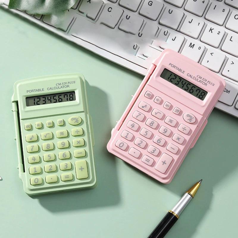 Mini Scientific Calculator High-value Student With Candy-colored Computer Small Portable Flip Calcul