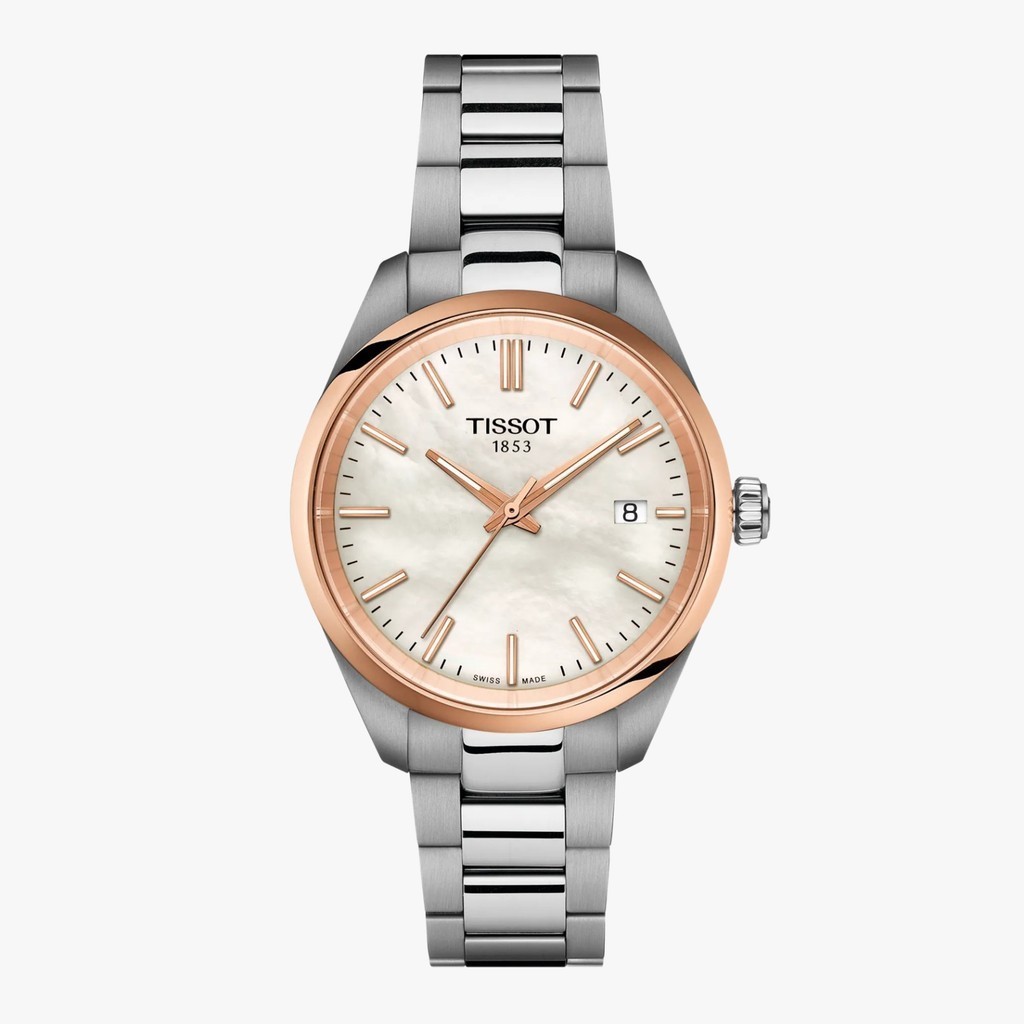 Tissot PR 100 34mm Silver Jam Tangan Wanita T1502102111100