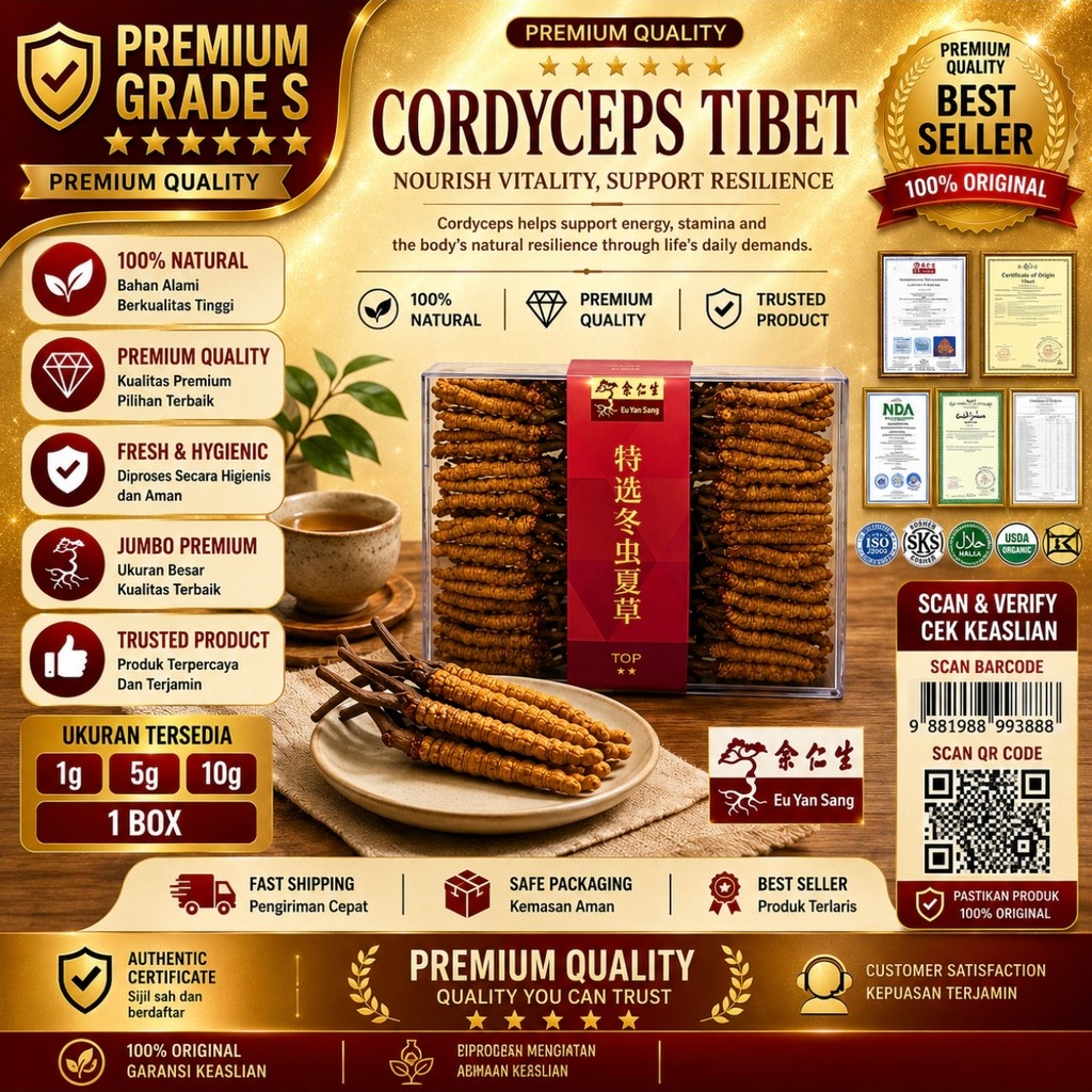 CORDYCEPS ROOSTERBRAND DONG CHONG XIA CAO CORDYCEPS TIBET SP