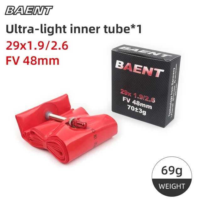 Foto Ban Dalam Baent TPU Light 29 x 1.9 - 2.6 Presta FV Inner tube MTB