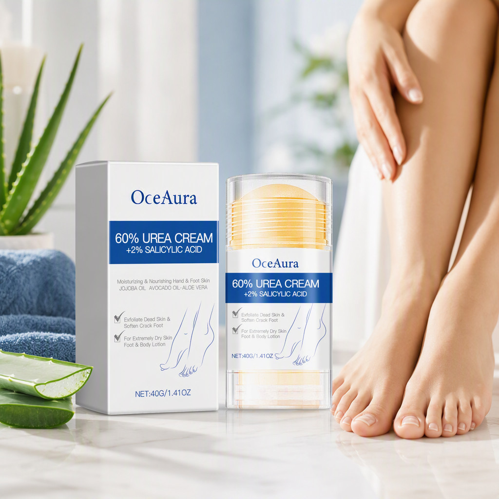 OceAura 60% Urea Cream 40g Krim Kaki Pelembab Eksfoliasi Tumit Pecah Kulit Kering