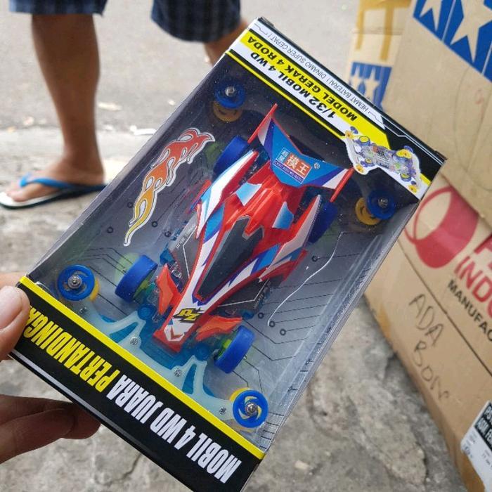 TAMIYA AODA MINI 4WD MS CHASSIS - MERAH, AODA RTR