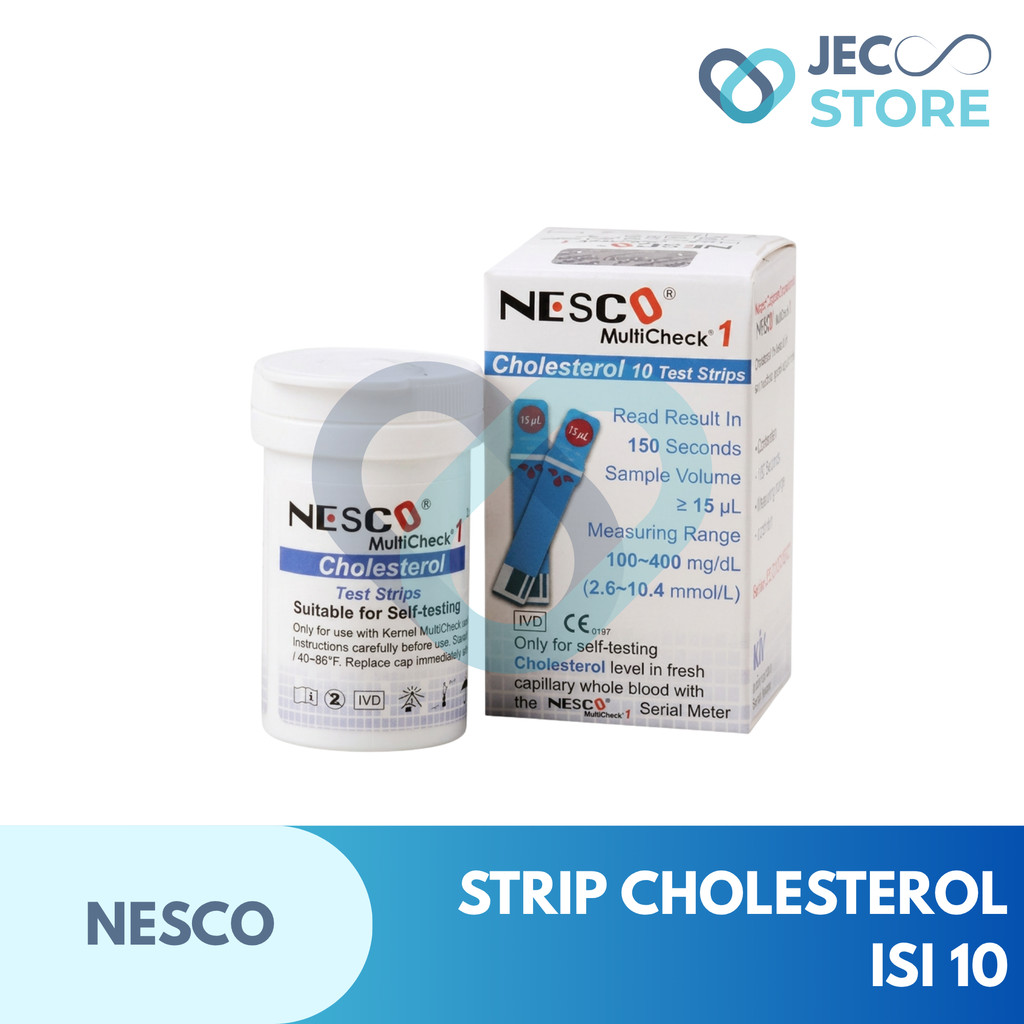 Strip Nesco Kolesterol / Stik Nesco Kolesterol Strip Kolesterol Nesco