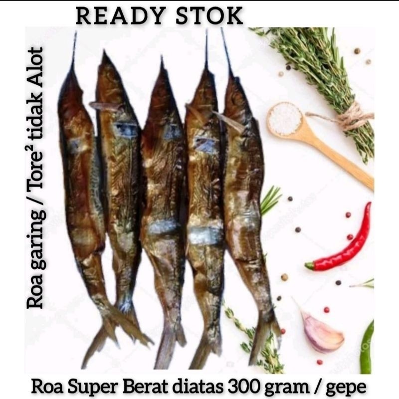 SA READY Ikan Roa asap TERLARIS  1 gp 20 ekor ikan / Ikan Roa / Roa / Ikan Asap / Roa