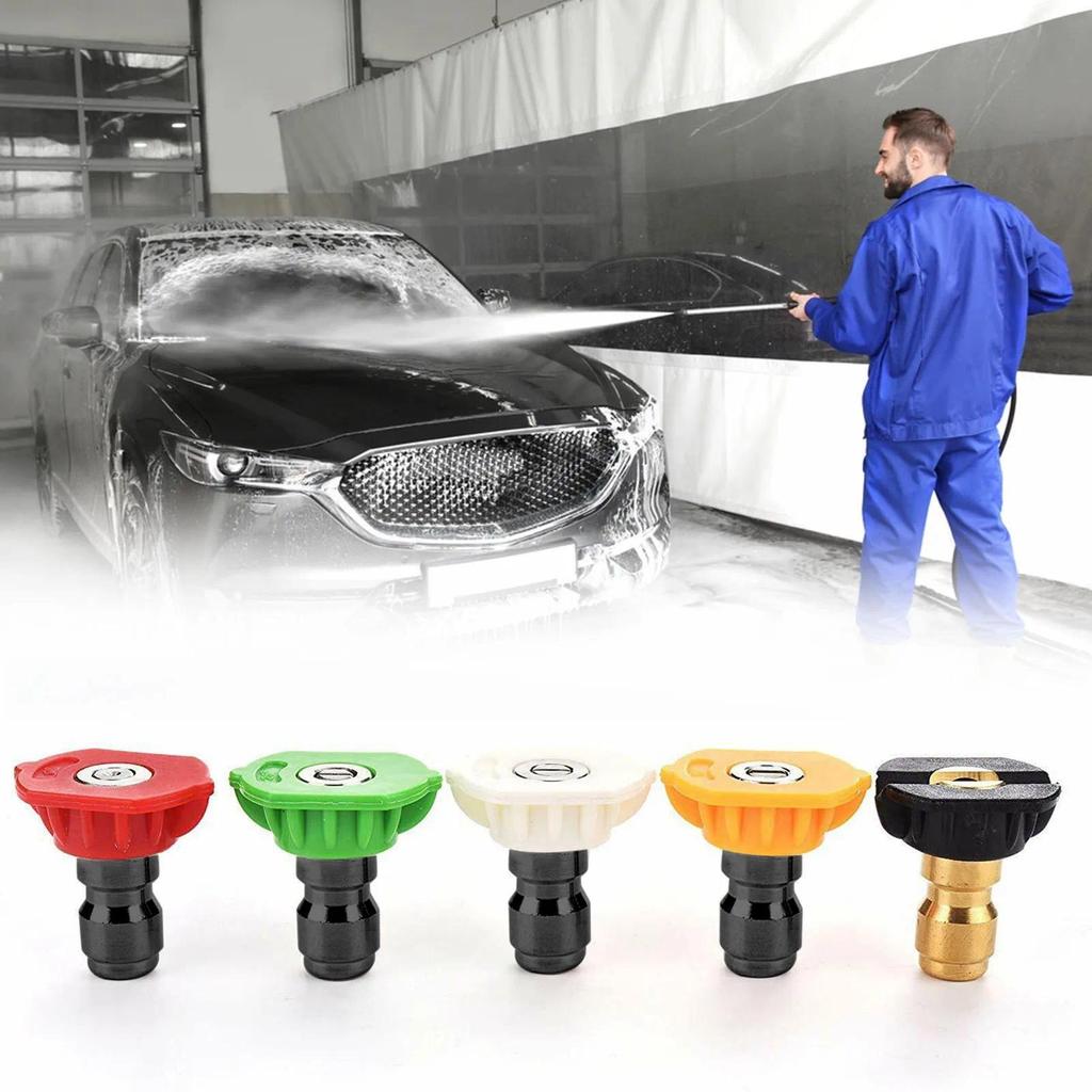 Pressure Washer Nozzle Tip Nozzle Tips Kit Nozzle Tips 1/4'' Quick Connect High Pressure Power Washe