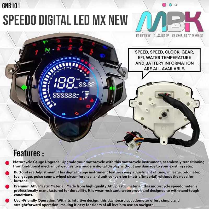Speedometer Digital LED Jupiter MX NEW 135 Speedometer JUPITER MX NEW GNB101