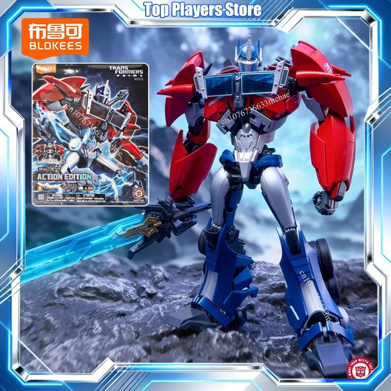 Genuine Blokees Optimus Prime Action Figure TFP Transformers Prime Toys Assembly Model Kit Robot Pla