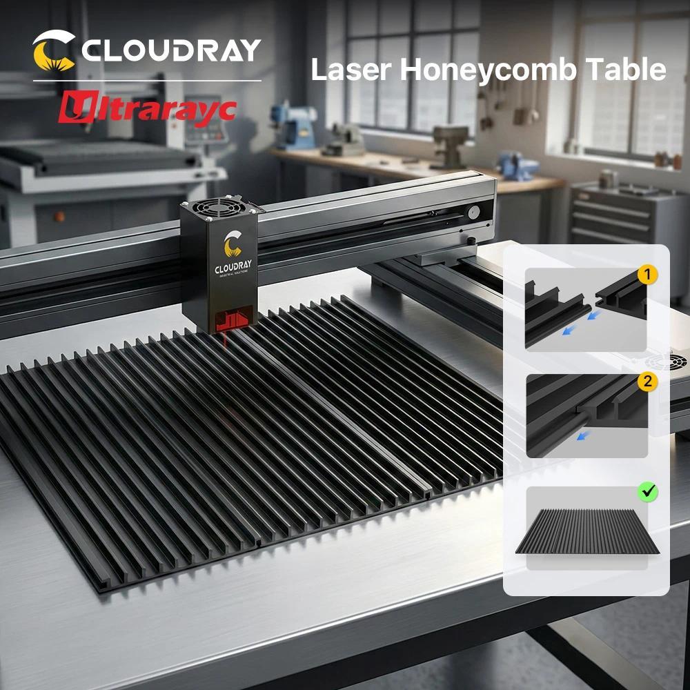 Laser Honeycomb Table 4pcs 400x100mm Adjustable Laser Honeycomb Panel for CO2 Diode Laser Flexible H