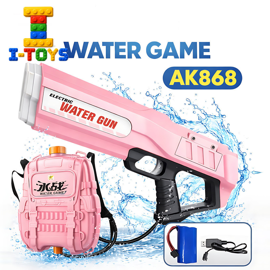 I-TOYS WATER GAME / AK868 ELECTRIC WATER GUN Mainan Semprot Air Elektrik Anak-Anak Untuk Outdoor