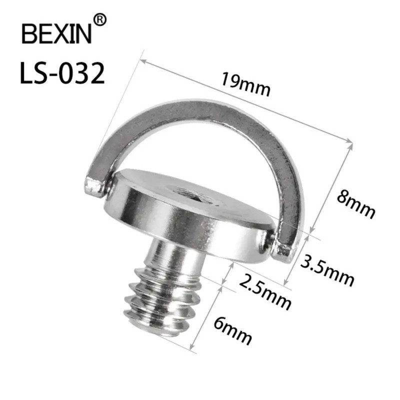 BEXIN LS032 1/4 inch Screw Quick Release D Ring Camera Screw tripod plate for camera digital dslr - 