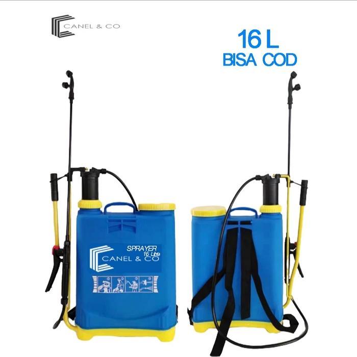 PROMO  CANEL & CO Tangki Spray MANUAL 16 Liter Alat Semprot Hama Padi Biru Tanaman Sprayer - -