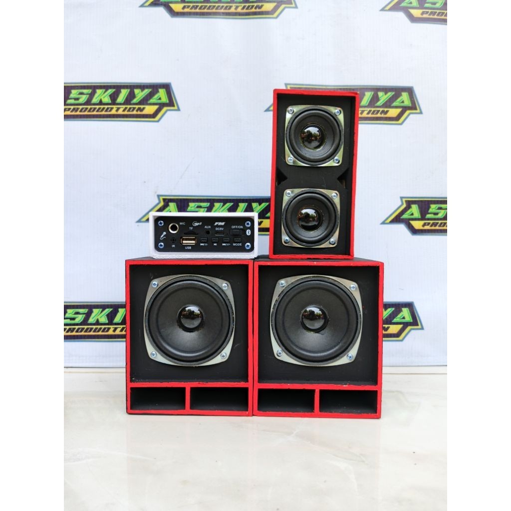 Miniatur Sound System Bluetooth Karaoke Lengkap