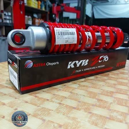 SHOCK BELAKANG KYB OZ SERIES HEAVY DUTY KYOS OZ71102M RED (ALL MATIC 320MM, VARIO, BEAT FI, SCOOPY)
