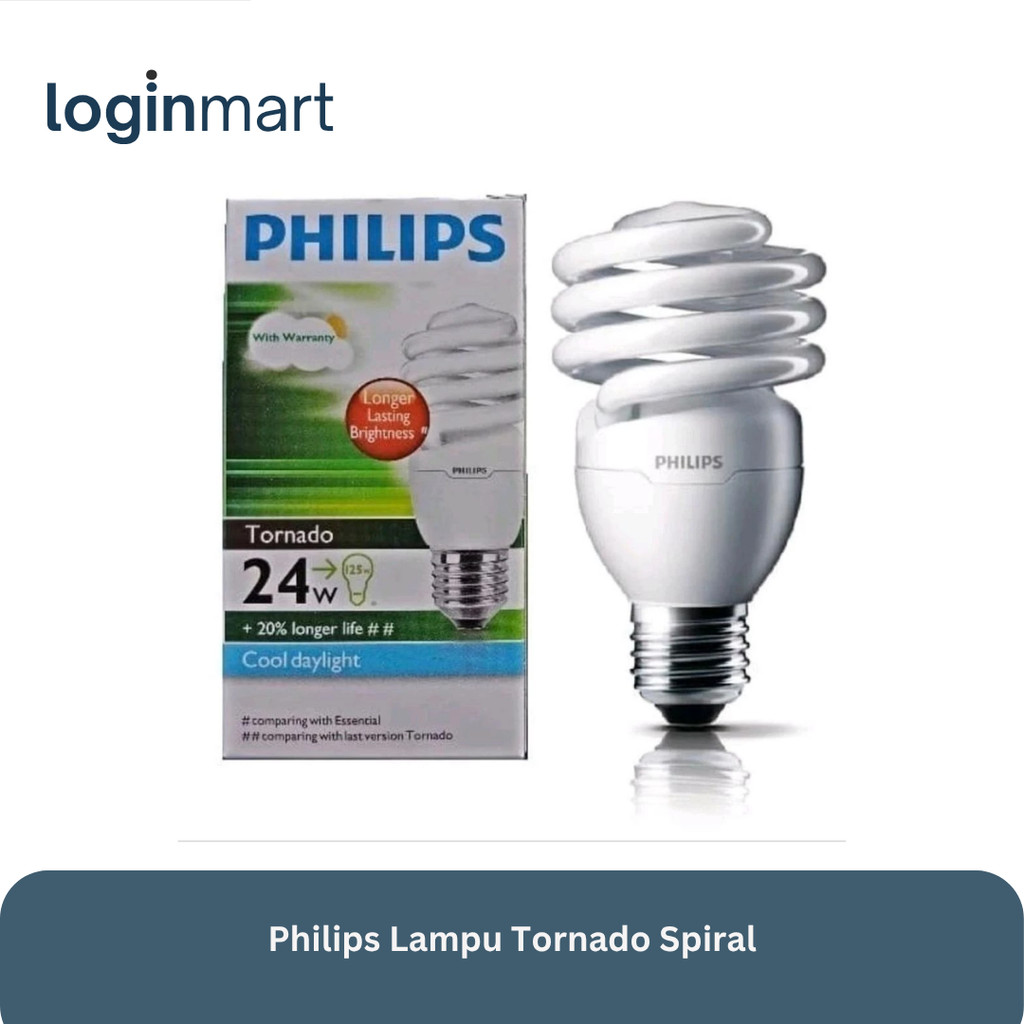 Philips Lampu Tornado Spiral