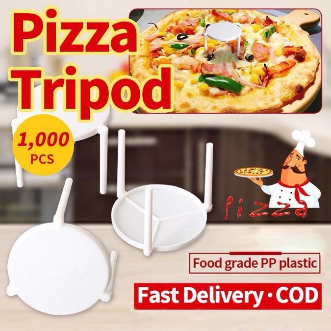 Pizza Saver Tripod 1000pcs Kaki Penyangga Pizza Plastik untuk Pizza Box dan Pengiriman