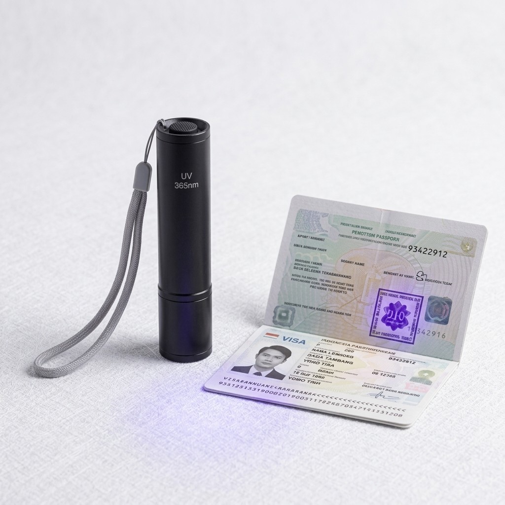 Senter UV Ultraviolet USB | Alat Deteksi Uang Palsu Noda Kucing | GSLED 995 | Original Premium | Por