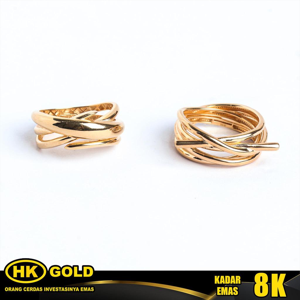 Cincin Emas 8K Wanita Type 2068 HK GOLD
