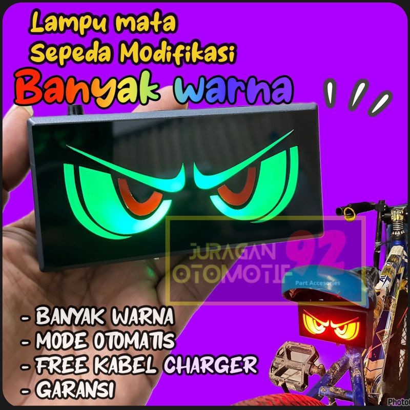 lampu mata sepeda kelap kelip aksesoris sepeda bmx