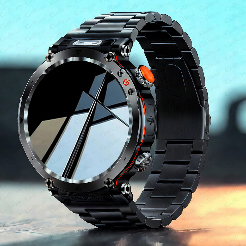 HT30 Smart Watch Bluetooth Call Men Outdoor Sports Fitness Compass Heart Rate Health Monitoring 600m