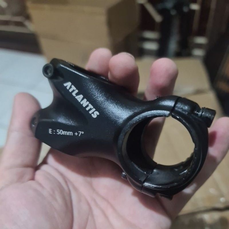 Stem Sepeda / Stem Sepeda MTB / Sepeda MTB / Ukuran 31,8mm Alloy Oversize Atlantis Hitam MTB Gunung