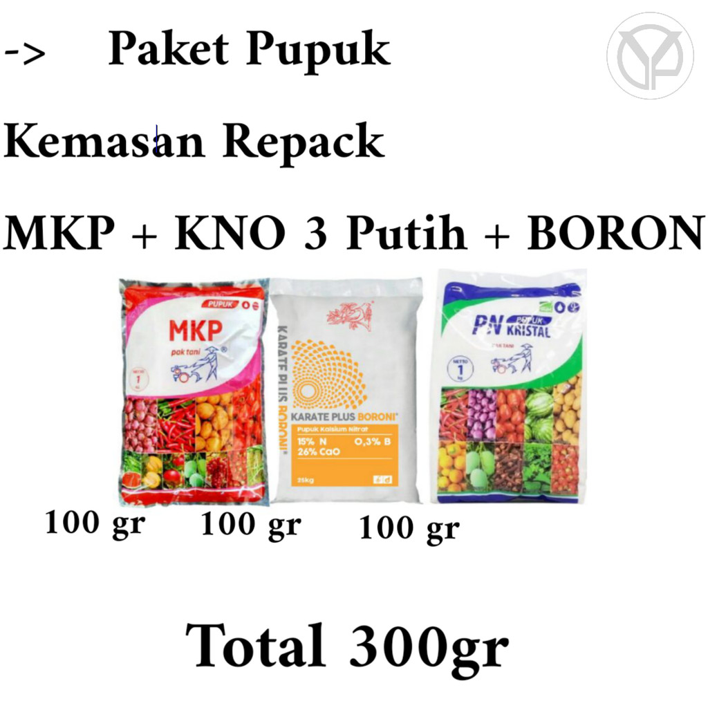 Paket pupuk ekonomis
( MKP + KNO3 Putih + Boron ) Cocok untuk tanaman anggur ataupun buah dan sayur 