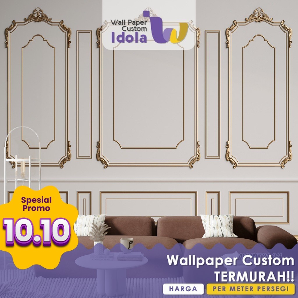 Wallpaper Custom | Wallpaper Custom Ruang Tamu | Wallpaper Custom Motif Abstrak 9 | Wallpaper Custom