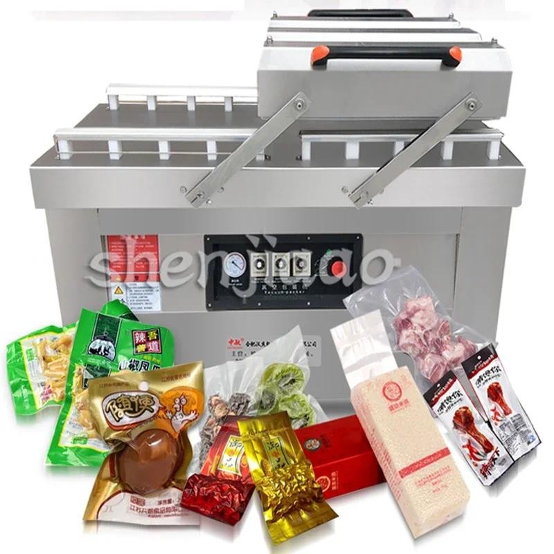 Automatic business Vacuum Food Sealers double chamber vacuum dry-wet vacuum sealed baking sealing ma