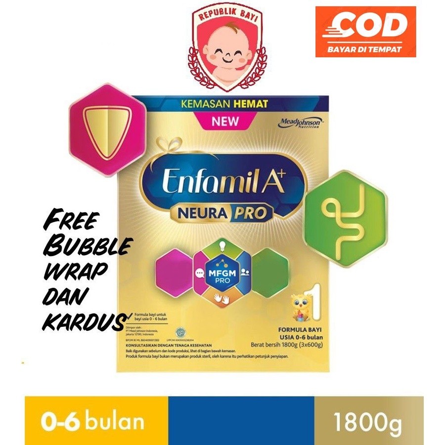 Enfamil A+1 A1 A 1 Enfamil 1 MFGM 1800 gram 1800gr