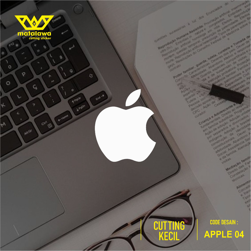 Termurah Stiker cutting Apple sticker Variasi HP / Laptop / Kaca / helm Premium