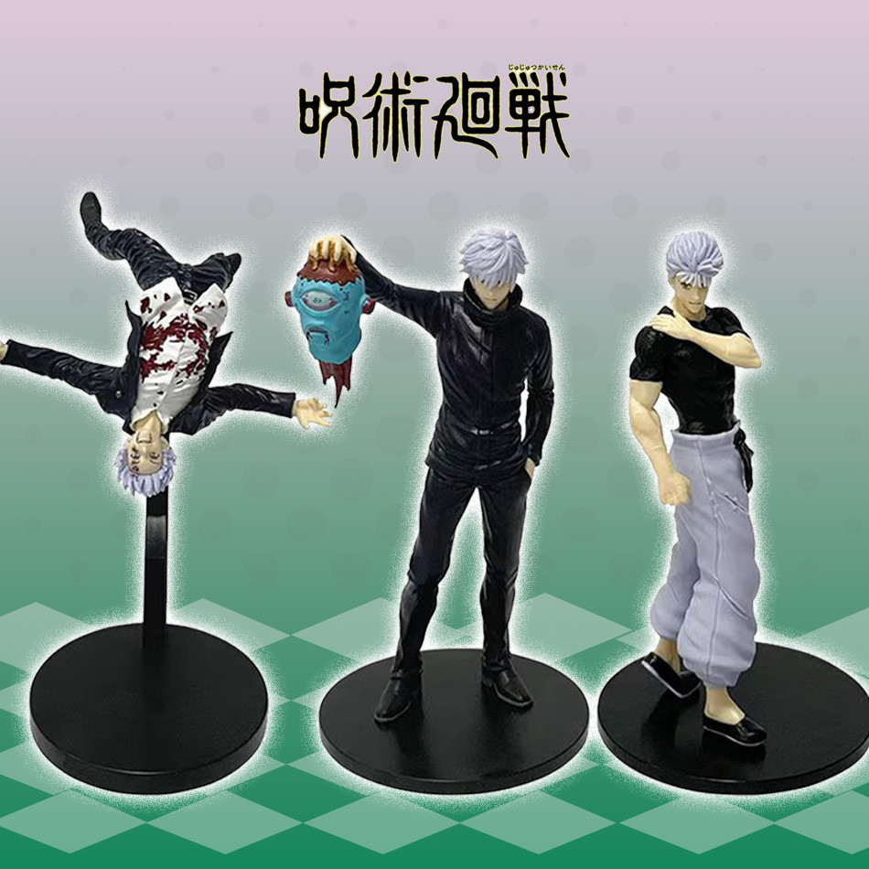 Satoru Gojo Geto Suguru Itadori Yuji Action Figures Noodle Stopper Car Ornaments PVC Collectible Mod