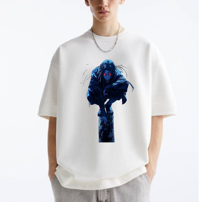 Atasan Kaos 3D Unisex Itachi Uchiha Semi-Cotton 24S - Kaos Anime kekinian keren Dewasa Pria Trendy