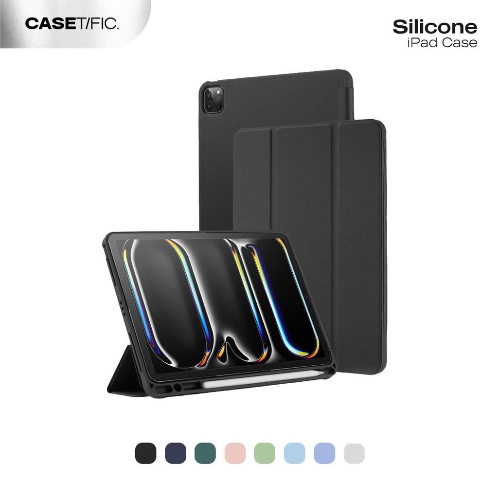 Silicone iPad Case Soft Case Pencil Holder Compatible for iPad Mini 6 / iPad Gen 6 9.7" / iPad Gen 9