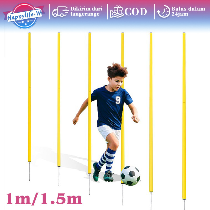 Agility Spike Pole Spring Alat Latihan Sepakbola Untuk Latihan Ketangkasan