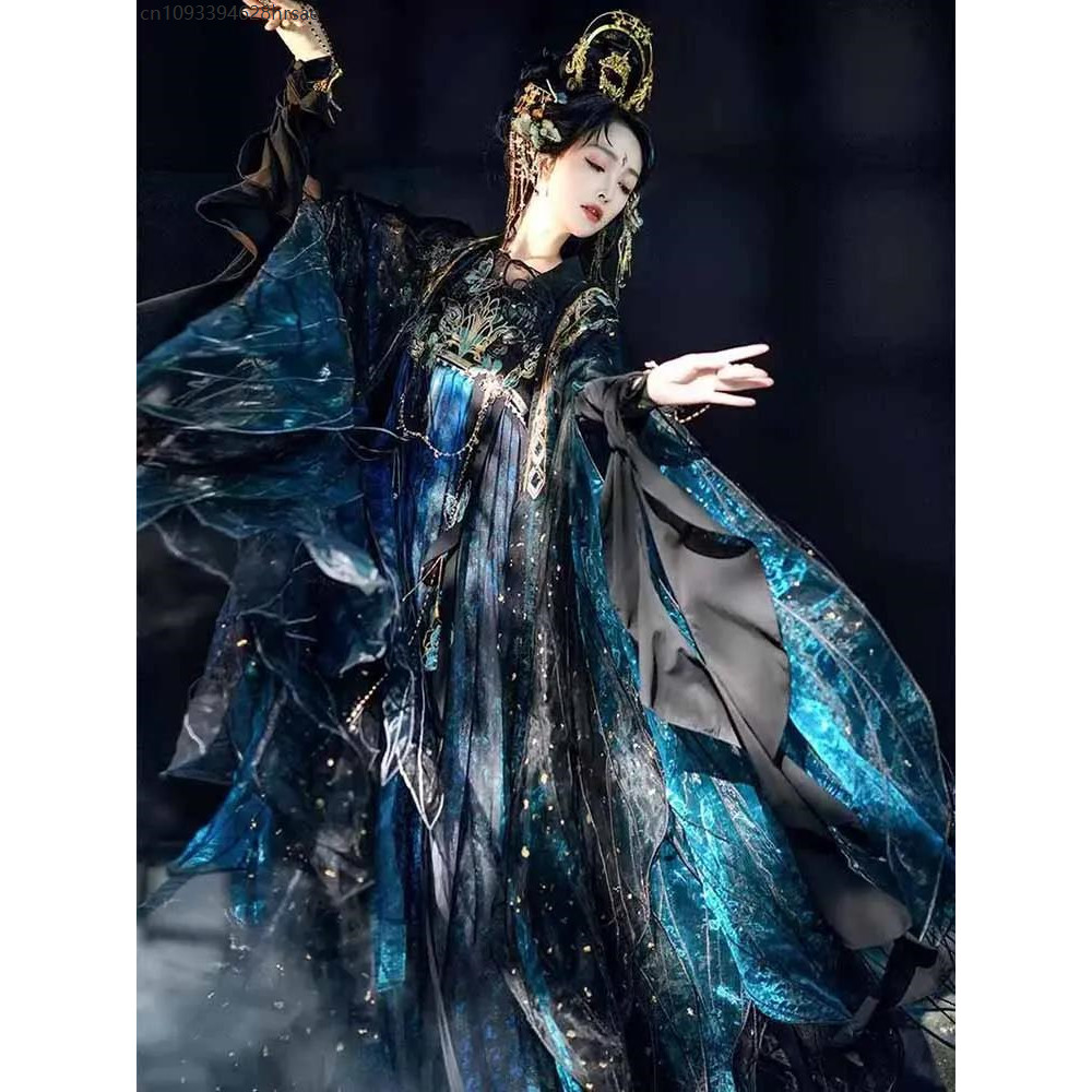 Halloween Carnival Fairy Cosplay Costume Stage Hanfu Costume Chinese Hanfu Dress Women Traditional E